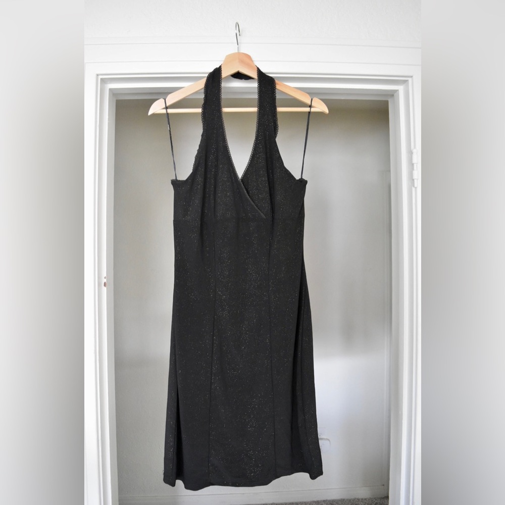 Sparkly Halter 90s Inspired Dress